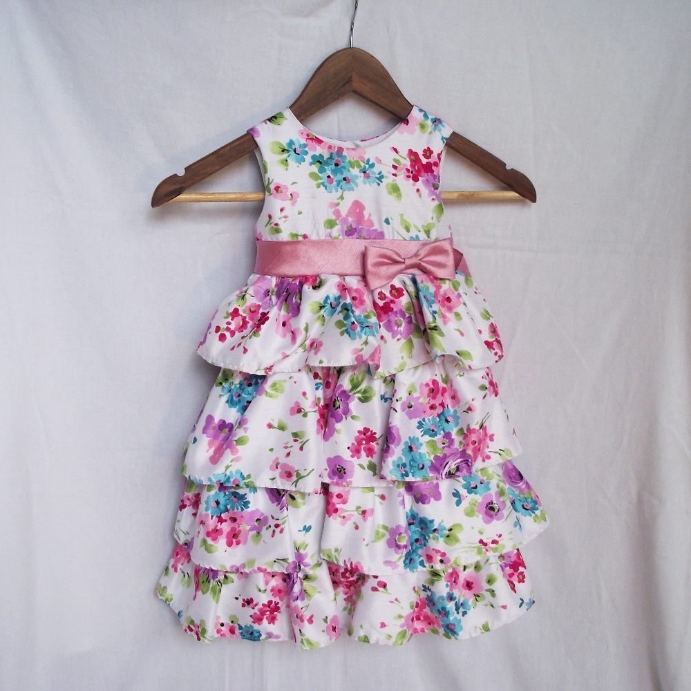 2T Little Girls Flower Dress